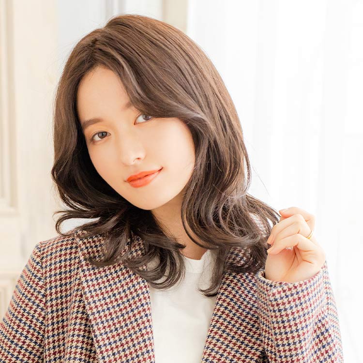 楽天市場 ウィッグ ミディアム セミロング 人毛mix Mサイズ 天使のリラカール人毛mix フルウィッグ 医療用 Lineastoria 送料無料 カール ストレート ウイッグ Wig かつら レースフロント ウィッグ エクステ Lineastoria