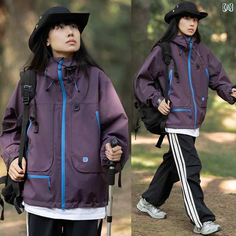 作業服 フード 付き 都市 屋外 小さめ ゆったり 3 プルーフ イン 1 ジャケット メンズ レディースジャケット ダウン 冬 厚手|LINEAR shop
