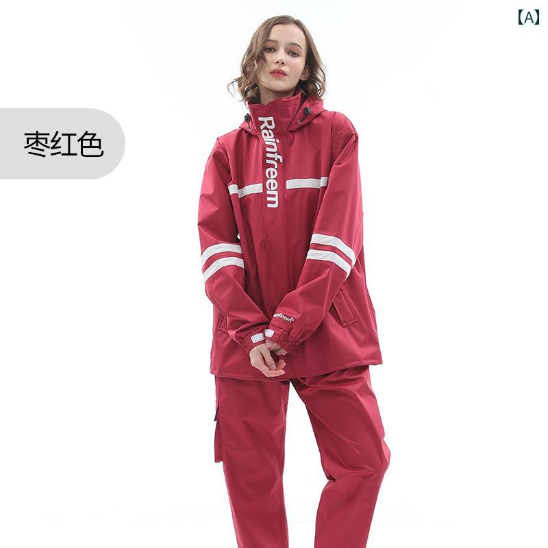 オートバイ用 レインコート ライディングスーツ 大人用 男女兼用 カップル用 スプリット フルボディ 耐 雨性 テイクアウト ライダー 防水 服