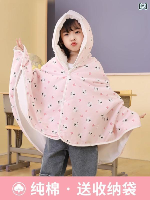 小学生用 綿 赤ちゃん用 睡眠時間 ブランケット 納める ボンネット 付き添い人 毛布 マント キルト キッズ アニマルプリント ポンチョ 可愛らしい