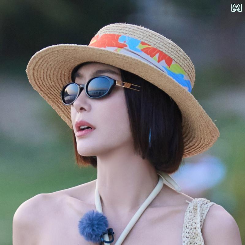 秦 蘭 華 シャオと 帽子 パナマ 麦わら 女性 夏 日よけ 小さめ 休暇 日焼け防止 サンハット おしゃれ レディース｜LINEAR shop
