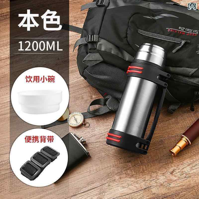 アウトドア 魔法 瓶 カップ メンズ大容量 304 ステンレスチール 断熱 ポット 建設 現場 ケトル ポータブル カー 家庭用
