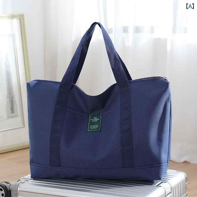 厚手 ショッピング バッグ 環境保護 ポータブル 収納 袋 大型 ハンドバッグ大容量 防水 布 耐久性 カジュアル オックスフォード