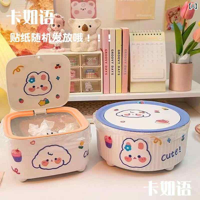 デスクトップ ゴミ箱 イン スタイル かわいい ミニ ホーム 卓上 子供用 ベッド サイド スナック インテリア ダストボックス 4,376円