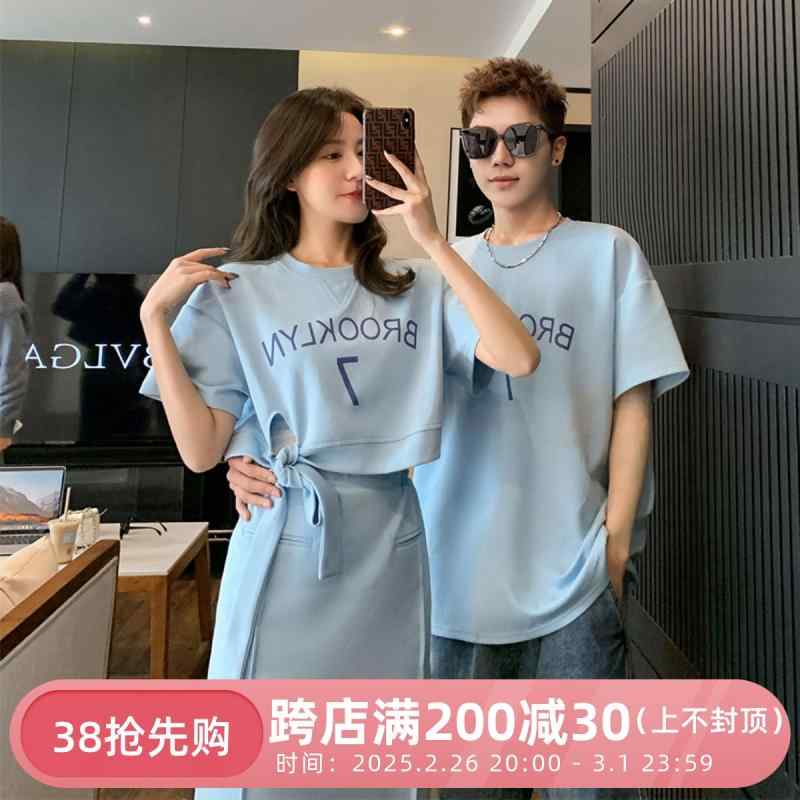 親子 夏 スタイル 3人 家族 赤ちゃん 韓国 綿 半袖 Tシャツ カジュアル 母 娘 スーツ ペアルック コーディネート お揃い