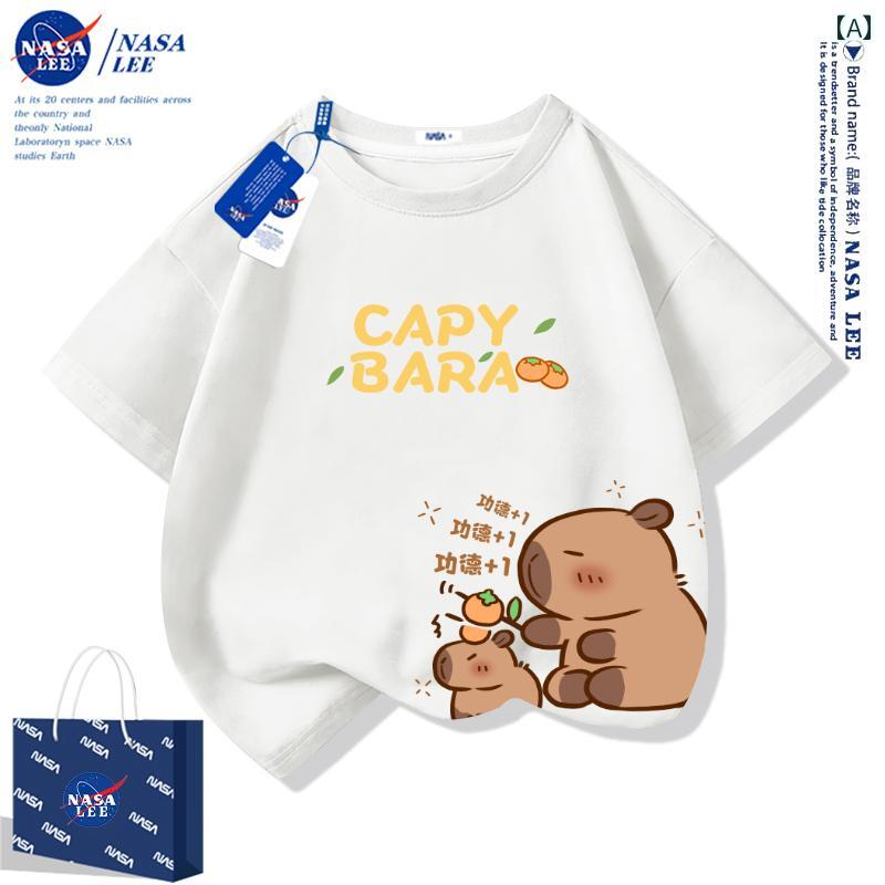 カピバラ 親子 衣装 2025年 夏 3人または 4人 家族 半袖 Tシャツ 母子 ファミリー ペアルック コーディネート お揃い カジュアル
