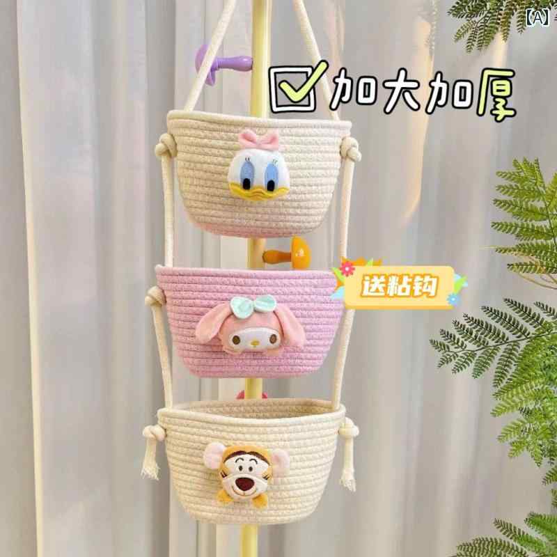3層 立体 ハンギングバスケット 手作り 収納 バッグ リビング ポーチ 寮 吊り 壁掛け 雑貨 かわいい インテリア おしゃれ バスルーム