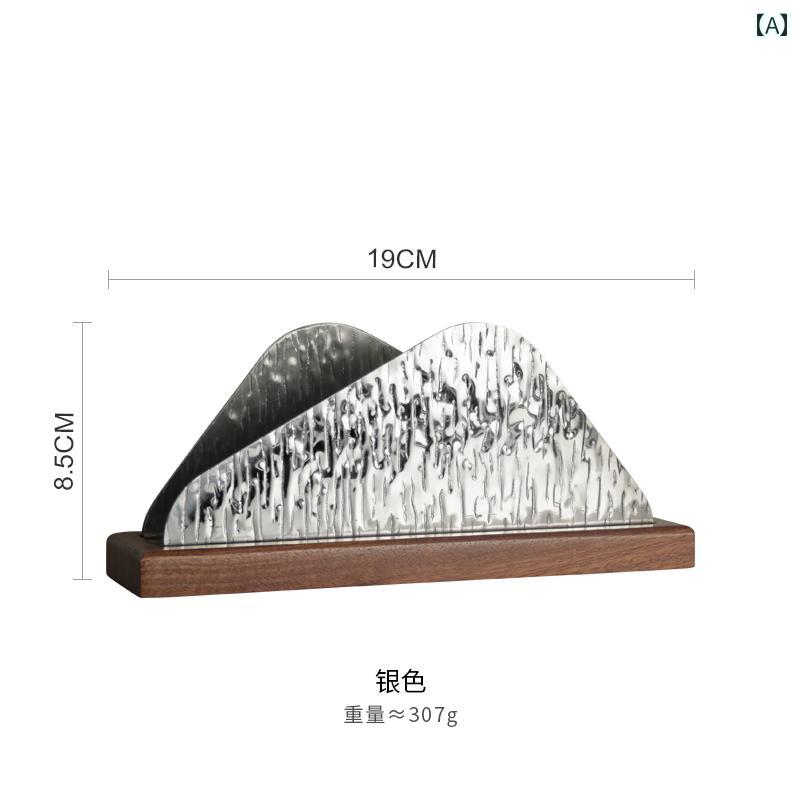 北欧風 シンプル 多用途 アイス クラック ナプキンホルダー ステンレスチール製 レストラン ホテル用 スクエア タオル ホルダー