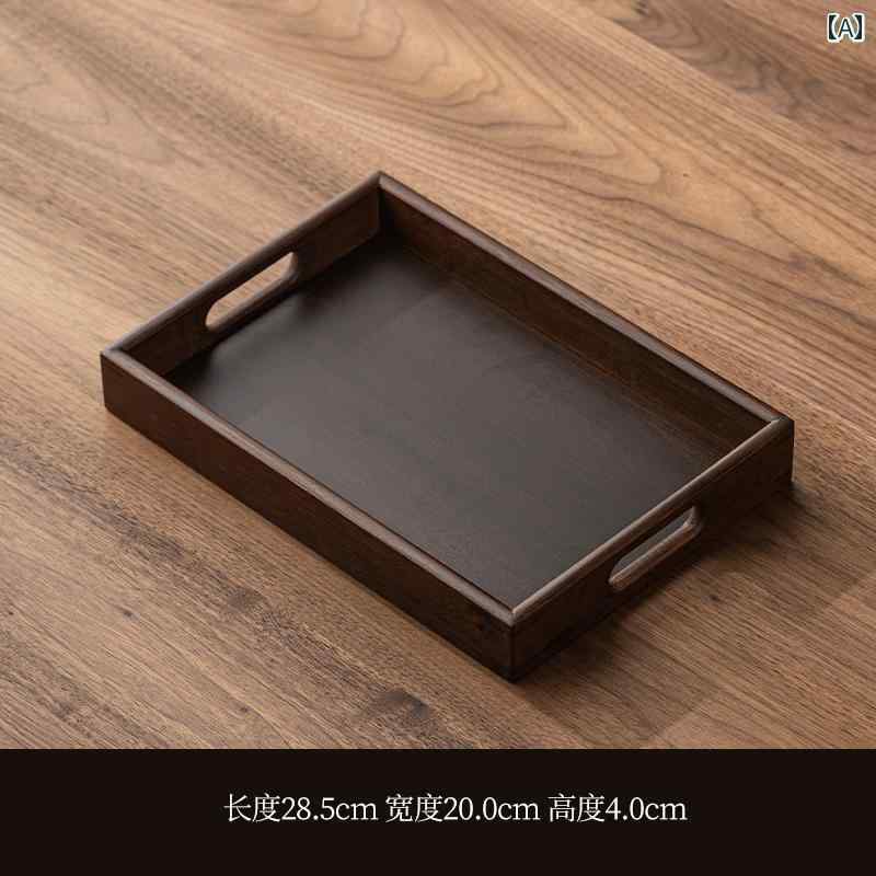 長方形 竹製 木製 トレイ 家庭用 ウォーターカップ アロマテラピー 商業用 ケーキ ティーセット ティートレイ リビング ルーム 収納