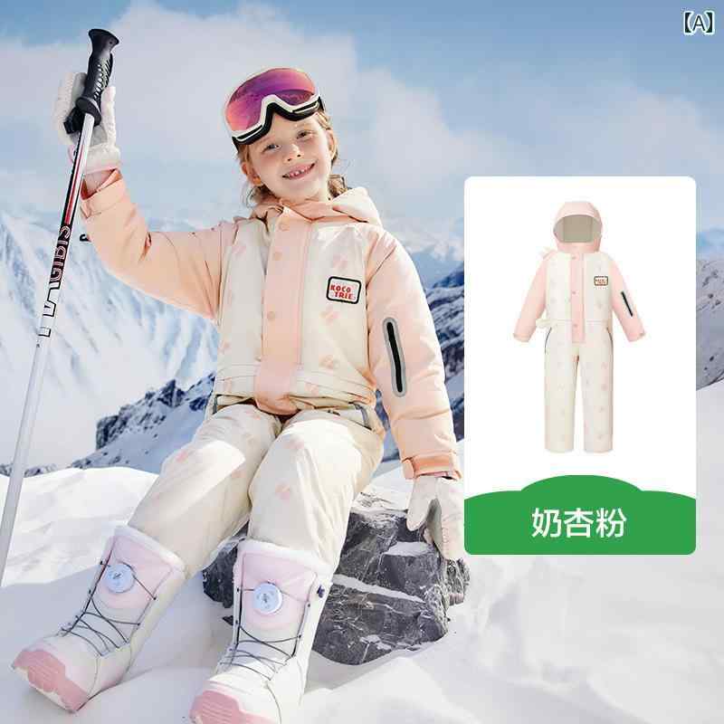 子供用 スキー スーツ 男の子 女の子用 ワンピース キー ベビー 暖かい 防水 防風 アウトドアウェア キッズ カジュアル おしゃれ 外出用 かわいい｜LINEAR shop