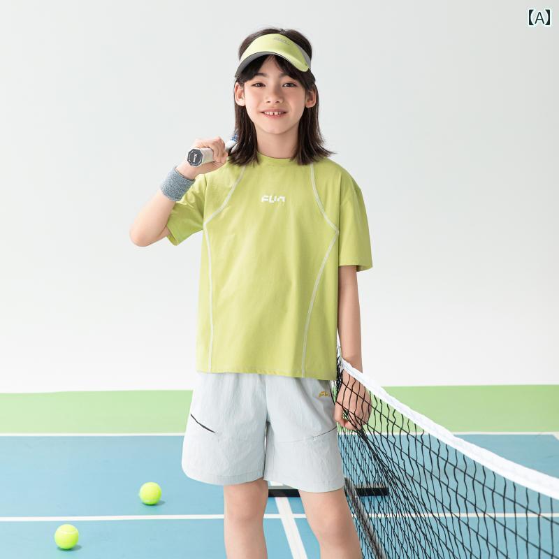男の子 半袖 Tシャツ 2025 夏 クール 日焼け防止 スポーツ 通気性 子供用 速乾 服 スーツ 無地 シンプル カジュアル