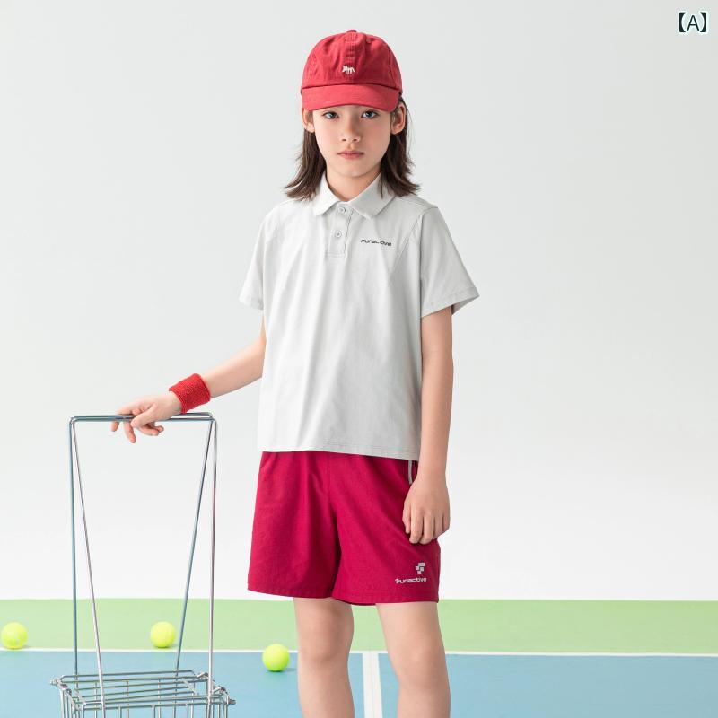 ボーイズ ポロシャツ 半袖 Tシャツ 2025 夏 通気性 スポーツ 子供 速乾 衣類 セット テニスウェア カジュアル カットソー