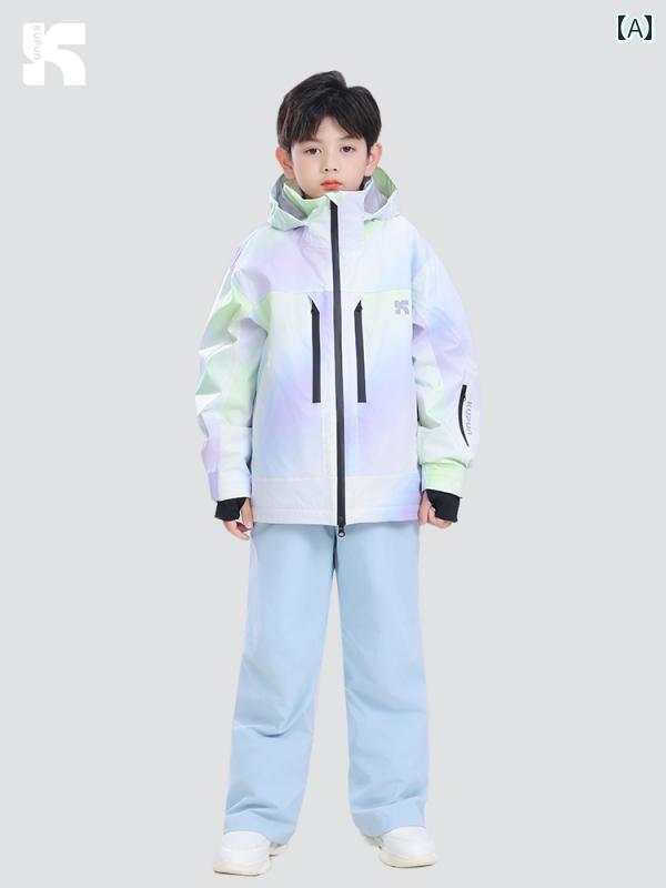 スキー スーツ セット 子供用 女の子 男の子 冬用 プロ 仕様 スノーウェア スノーパンツ ジャケット シングル ボード 用具 防水