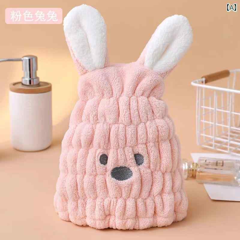 子供用 ドライ ヘア キャップ 女の子用 かわいい 吸収性 ヘッドバンド 速乾 タオル ベビー 幼児 シャンプー シャワー バスルーム 4,308円