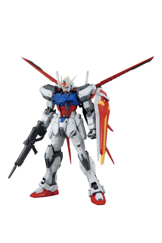 【中古】Gundam MG 機動戦士ガンダムSEED エールストライクガンダム Ver.RM 1/100スケール 色分け済みプラモデル