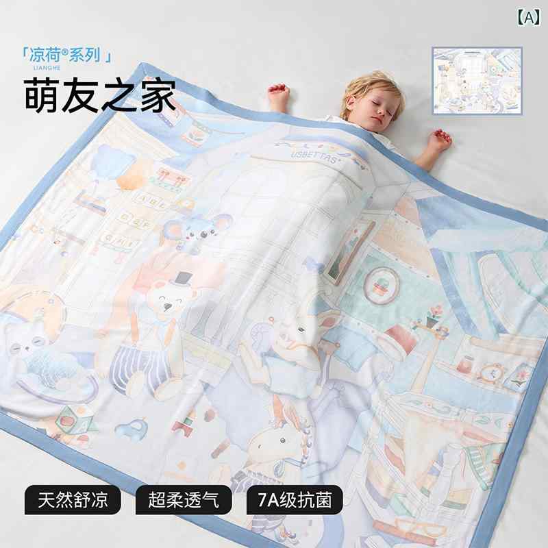 ベビー 専用 ブランケット 竹 綿 ガーゼ 小型 夏用 エアコン キルト 涼しい クール 快適 カジュアル インテリア おしゃれ 寝室｜LINEAR shop