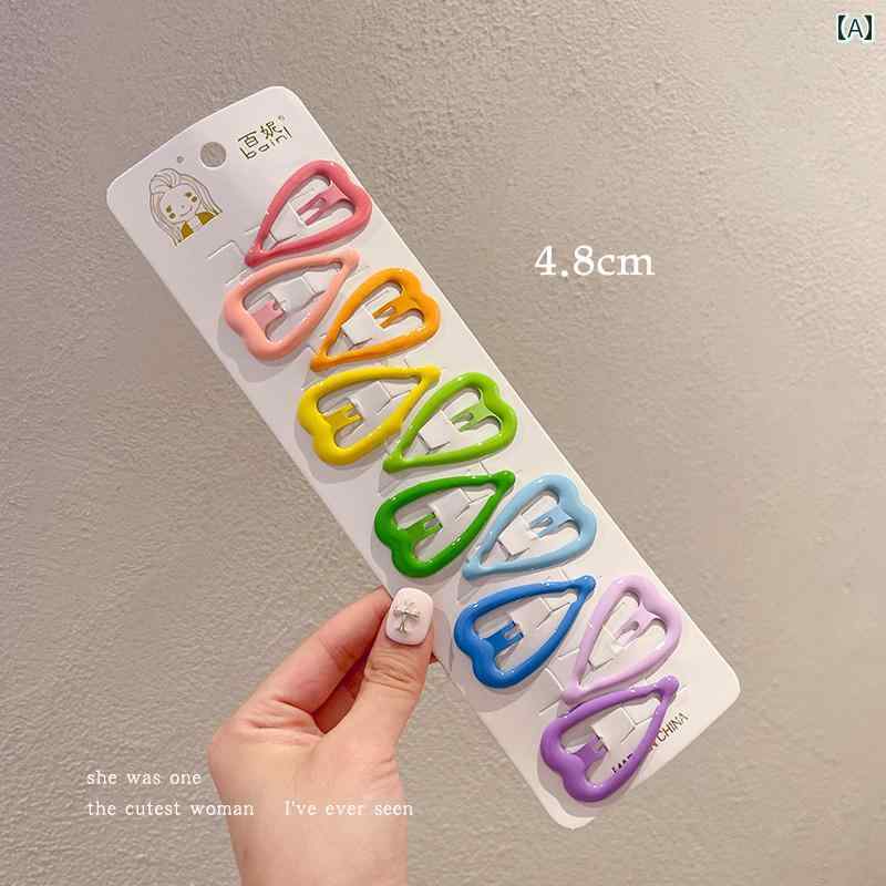 ドーパミン カラー スター 愛 ヘア クリップ 子供 前髪 女性 額 壊れ髪 bb かわいい ピン 帽子 アップスタイル おしゃれ エレガント