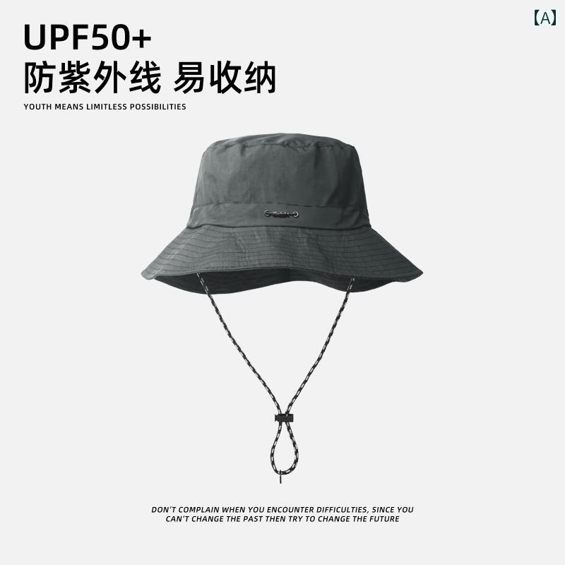 ハイハット フィッシャーマン メンズ 日焼け防止 帽子 夏 アウトドア フィッシング 軽量 速乾性 キャップ 防水 カジュアル トラベル おしゃれ