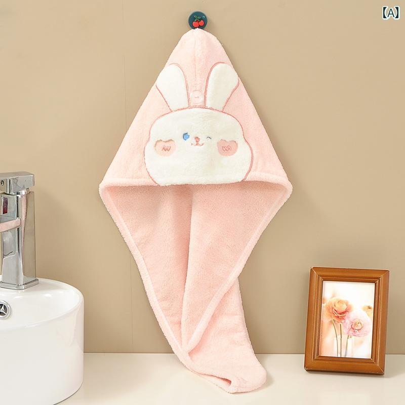 ドライ ヘア キャップ 水分 吸収 素早く乾きます 女の子用 シャンプー バッグ 厚手 タオル 大人用 フリーブロー 2025年 シャワー