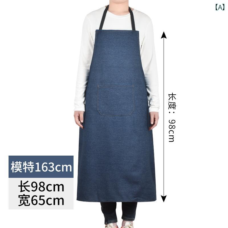 デニムエプロン 厚く 大きくなった 耐摩耗性 大人 メンズ レディース ウエスト 作業服 工場 労働 保護 溶接 秋冬 ホームインテリア シンプル カジュアル