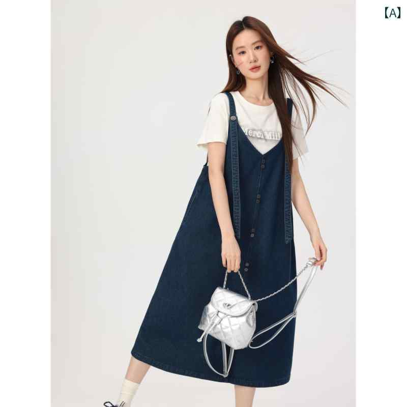 ファット 足し加える大きさ レディース ズボン吊り スコート ジーンズ ロング ゆったり 夏 妊婦 御召しもの 可愛らしい 心地よい