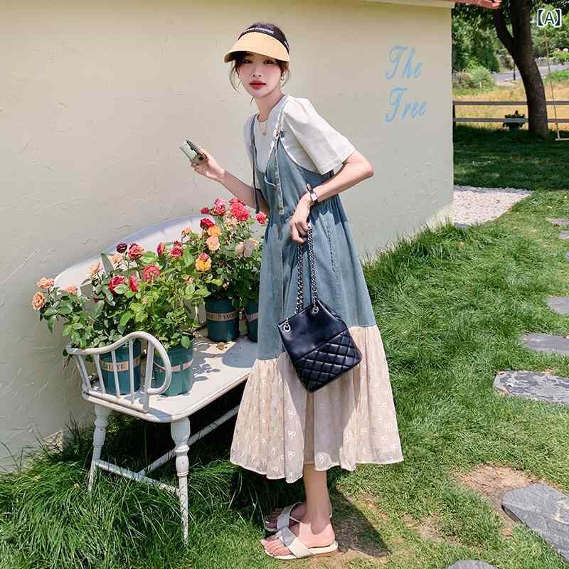 ジーンズ マタニティ 厚地の外套櫂 夏 プルオーバー 背広 背広 ゆったり 体型取りまかなう 愛くるしげ 御召しもの 可愛らしい 心地よい