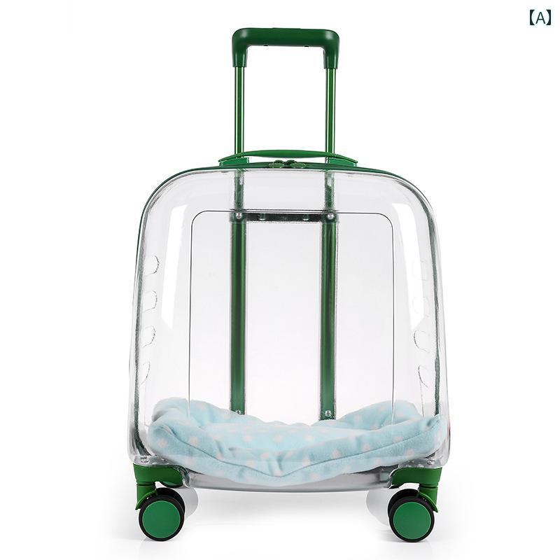 ペット トロリーケース 猫 バッグ 屋外 ポータブル 荷物 透明 大型 ベビーカー 犬 スペース カプセル トラベル カジュアル