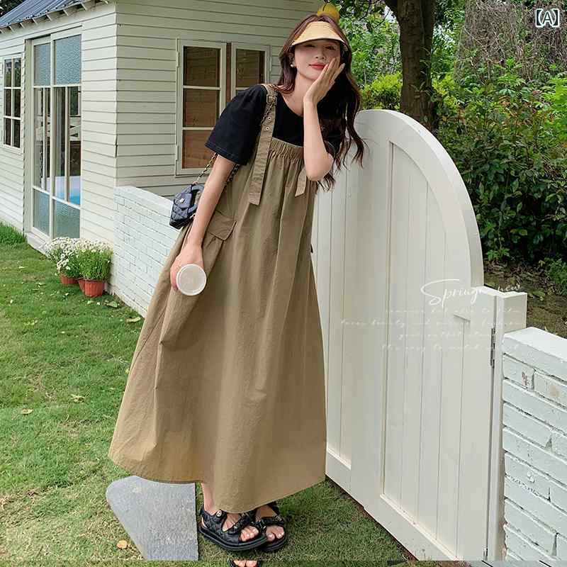 妊婦用 夏 ズボン吊り 衣装 2025年 ロング スコート 途轍も無い大きさ 格好のいい 体型取りまかなう 可愛らしい 心地よい