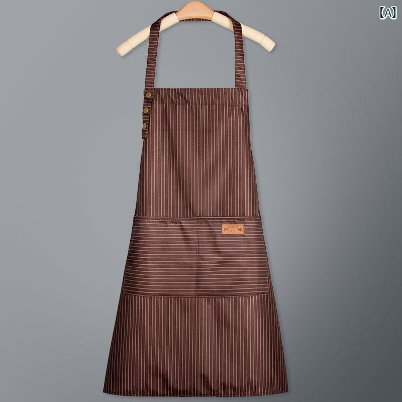 エプロン 女性 家庭用 防水 防油 作業服 セレブ キッチン ケータリング スペシャル ホームインテリア シンプル カジュアル ノースリーブ