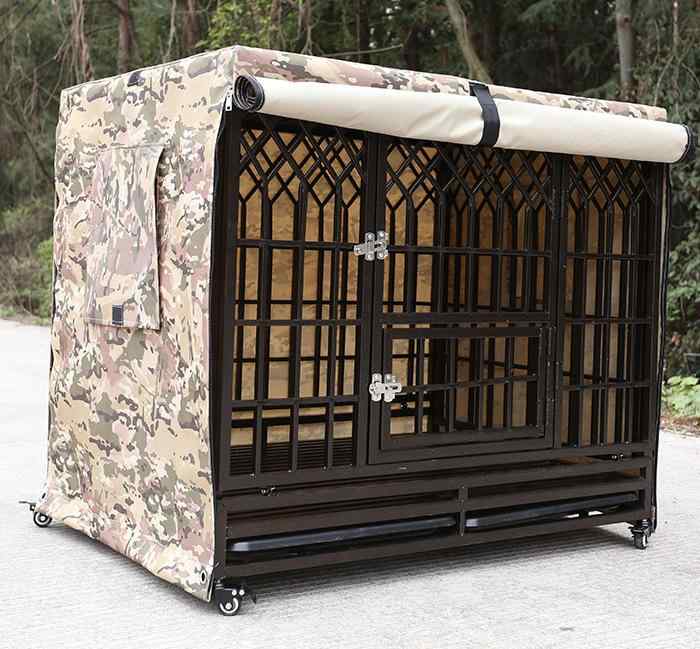 晴れ晴れしい 犬用 伏せ籠 オックスフォード 布製 日がさ 大型 防風 雨合羽 雨 生あたたかい 屋内 室外 冬用 天幕 心地よい カーキ