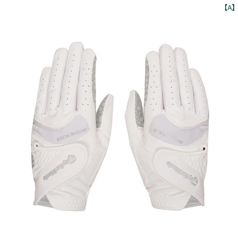 テーラーメイド TaylorMade ゴルフ グローブ レディース 夏用 INTERCROSS 30 通気性 伸縮性 手元 シルバー ピンク ネイビー ホワイト 8,963円