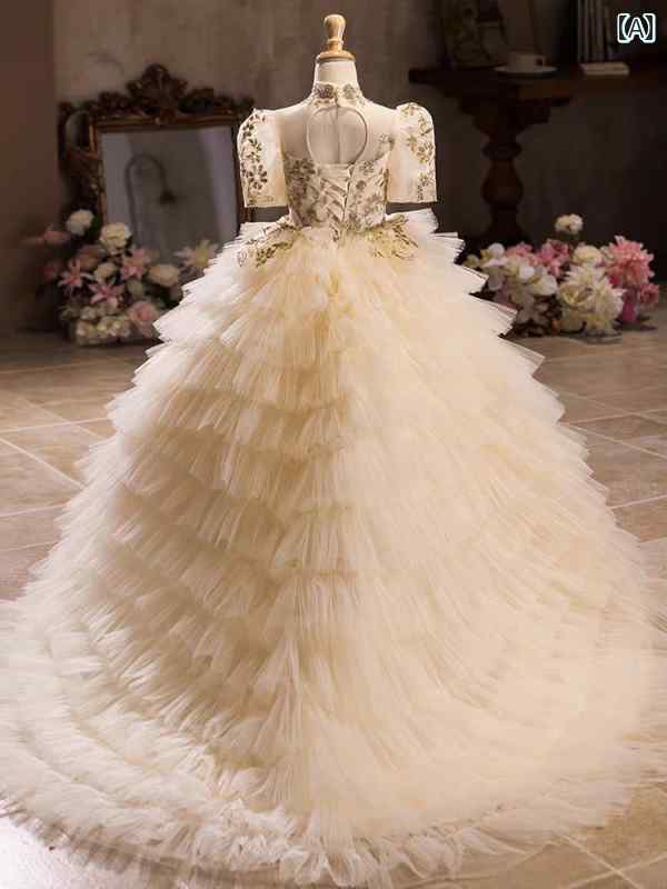 女の子 豪華 �
2000
��ブニングドレス 誕生日 プリンセス ドレス 子供用 フラワーガール 結婚式 ピアノ 発表会 演奏会 スパンコール リボン