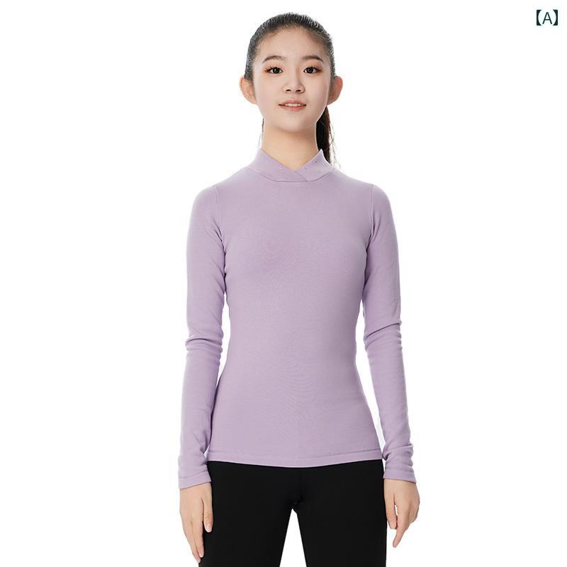 フィギュア スケート トレーニング 服 ベース プロ 厚手 ベルベット 長袖 子供 大人 カスタム 秋冬 女性 モデル カジュアル