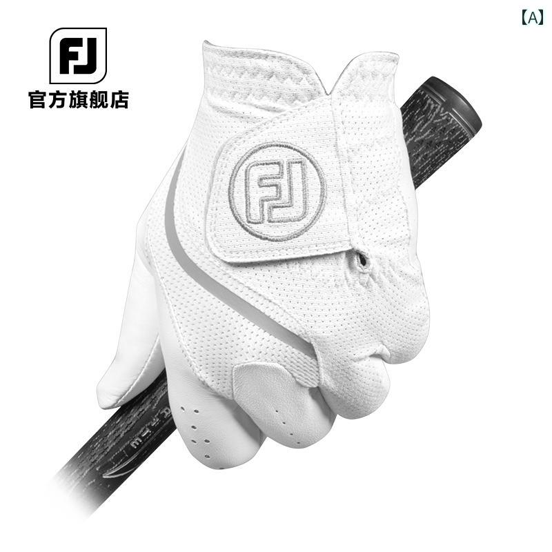 FootJoy 高級 ゴルフ グローブ FJ メンズ SciFlex シングル ラムスキン 通気性 滑り止め ランダムカラー サイズ21～26