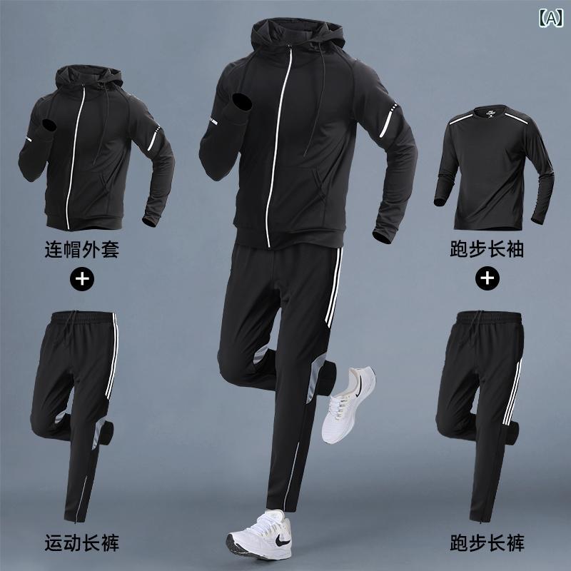 ランニング メンズ スポーツウェア スーツ トレーニング 夏 フィットネス 服 モーニング パンツ 速乾性 レジャー.シンプル.カラフルカラー