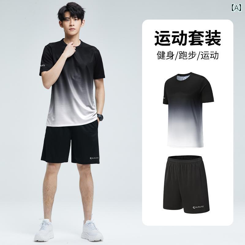 フィットネスウェア メンズ スポーツ スーツ 春夏 ランニング 用品 モーニング ランニングウェア サイクリング タイト トレーニング 速乾性 ウェア