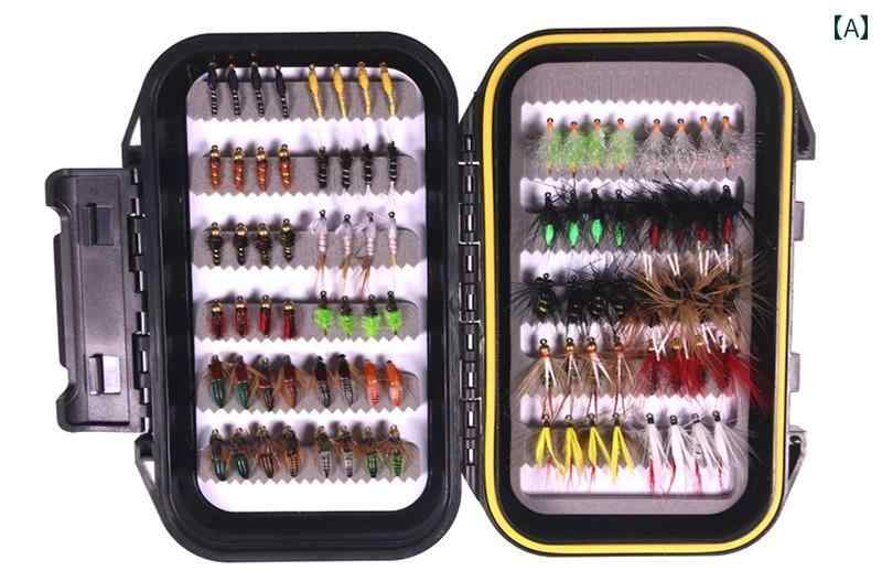 ソウギョ コイ ナノ ワームなど あらゆる 種類の 釣りに 適 88個の フライ フックセット ボックス入り フィシング 川 海|LINEAR shop