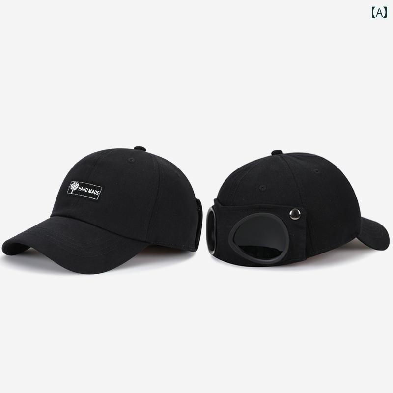 パイロット ハット メンズ 秋冬 韓国 メガネ ピーク キャップ サングラス レディース イン ヒップホップ 日焼け防止 帽子