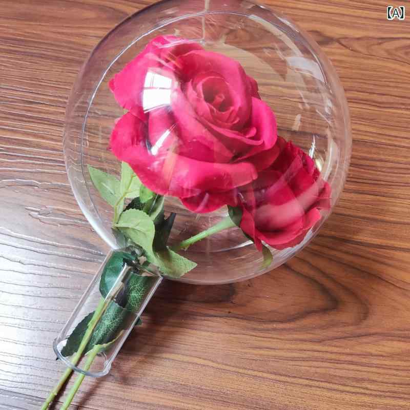 ハンドル 付き 透明 アクリル ボール 子供用 プラスチック バレンタイン デー ギフト クリスマス.可愛いカラフルカラーオシャレ|LINEAR shop