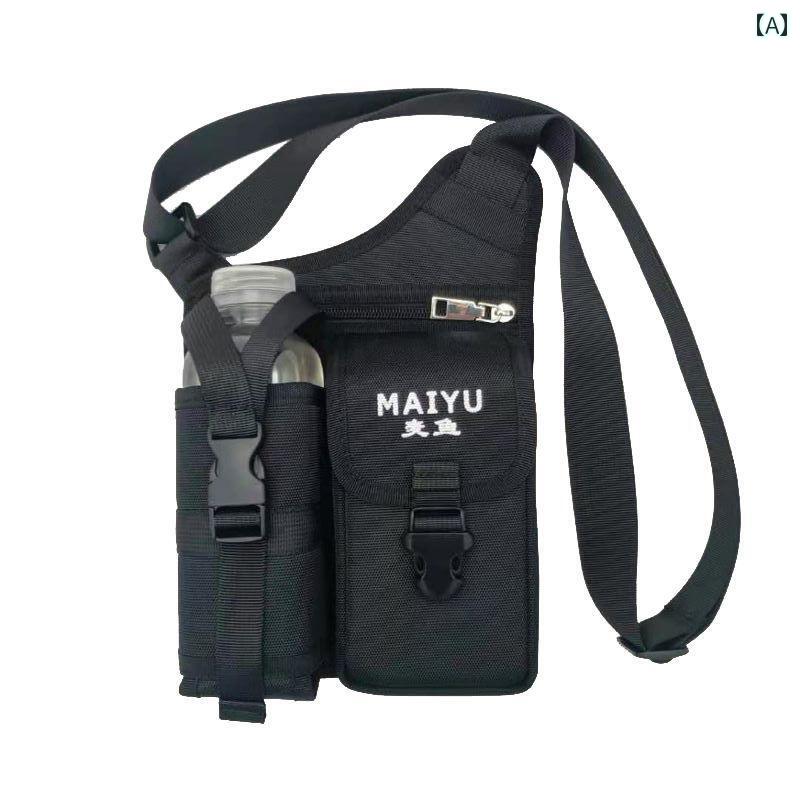 メンズ 新型 シングル ショルダー メッセンジャーバッグ アウトドア レジャー バッグ 旅行 ウォーターボトル 耐摩耗性 防水 実用的 男女兼用