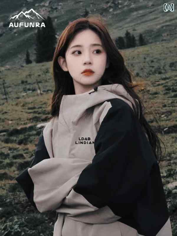 アウトドア ジャケット レディース 2025 春秋 レトロ 防水 カップル スリーインワン 旅行 登山 服 コーディネート