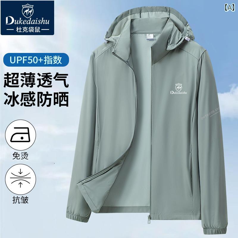 夏 豪華 メンズ 日焼け防止 服 2025 薄手 長袖 取り外し可能 フード ジャケット コート.カラフルカラー.オシャレ|LINEAR shop