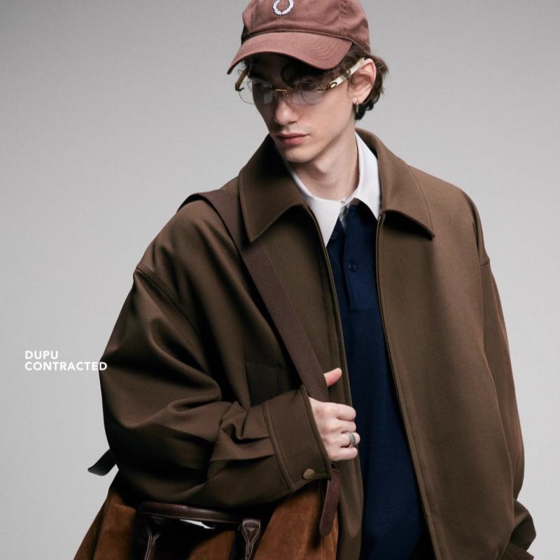 豪華で 美しい コート クリーン フィット アメリカン ジャケット メンズ 2025年 ヴィンテージ.カラフルカラー.オシャレ