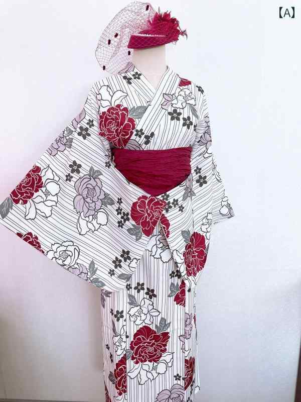 GRL 日本の お召しもの 浴衣 お上さん用 2 部 取りわける ポリエステル 出どころ 火工品 市民大会 表現スタイル.カラフルカラーオシャレ.愛くるしげ