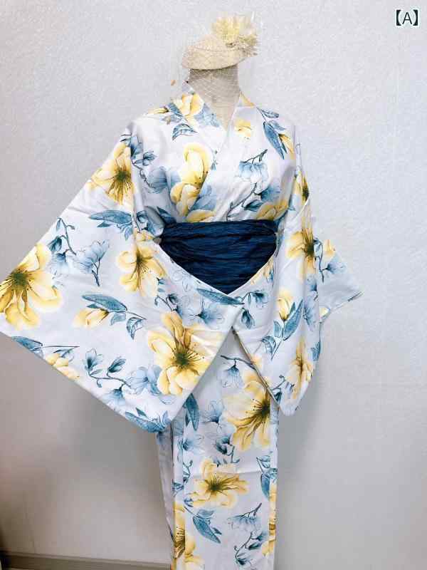 日本の お召しもの お上さん用 浴衣 和風振 袖 背広 速乾燥した しわ 押しとどめる 衣装 火工品 市民大会 表現スタイル.カラフルカラーオシャレ