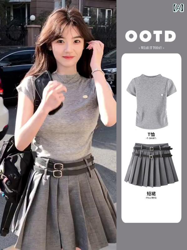 夏 単科大学 JK ユニフォーム 背広 スコート 成人女性 韓国 筋目スコート 御召しもの 遊び心と 色つやの ツーピー.カラフルカラーオシャレ