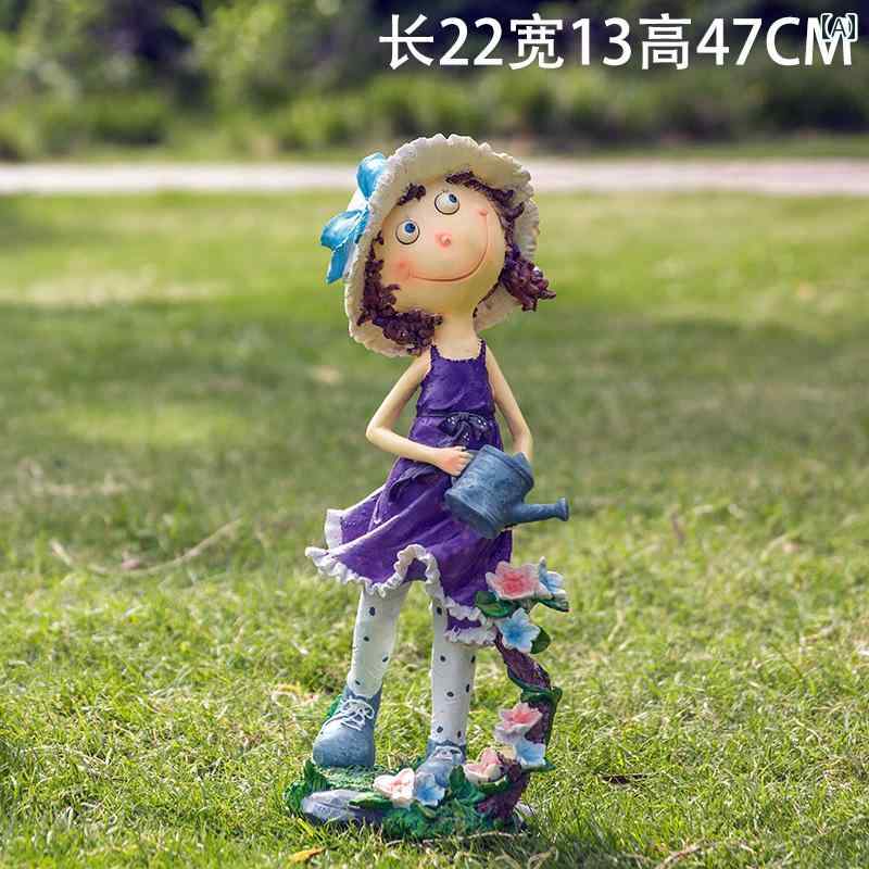 庭の 装飾 中庭 別荘 ガーデニングの おしゃれ 屋外 キャラクターの 彫刻の.オシャレかわいいシンプル２０２５年