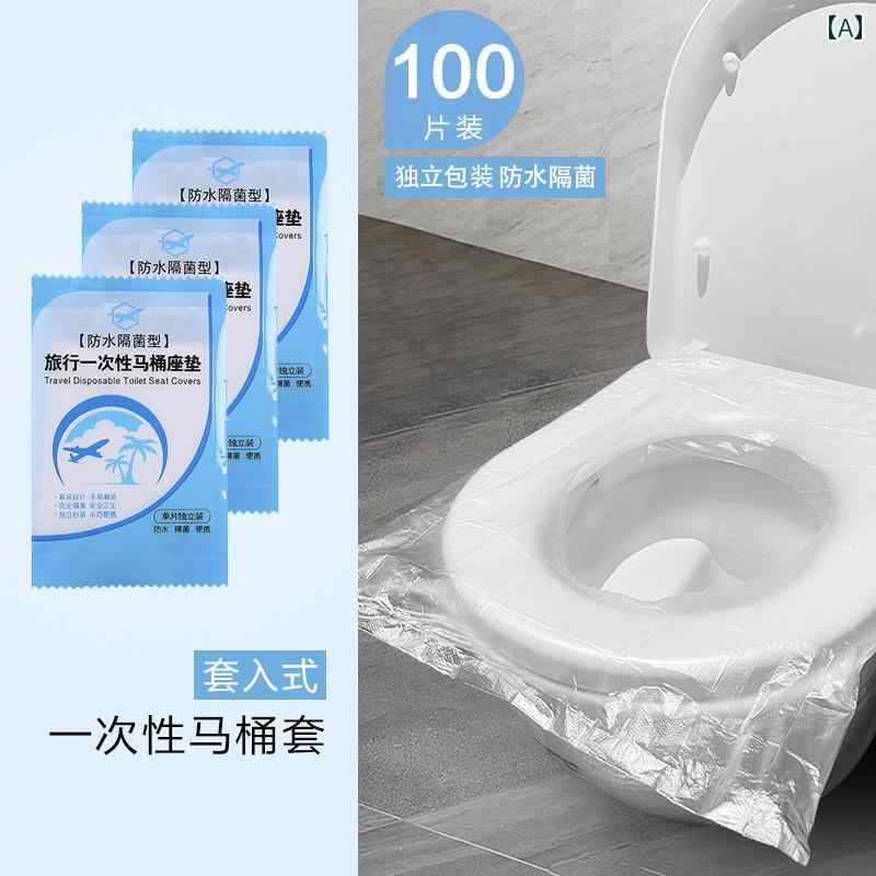 使い捨て トイレ シート カバー 2025年新 家庭用 マタニティ フル 旅行 ポータブル 防水 独立 包装.カラフルカラーオシャレ