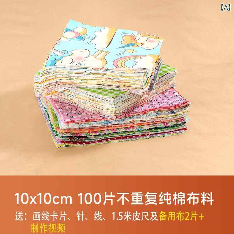 キルト 出どころ DIY 原料品 包み 100枚の 綿織物 新生 児 綿 もの言う花.カラフルカラーオシャレ.分かりやすい表現スタイル