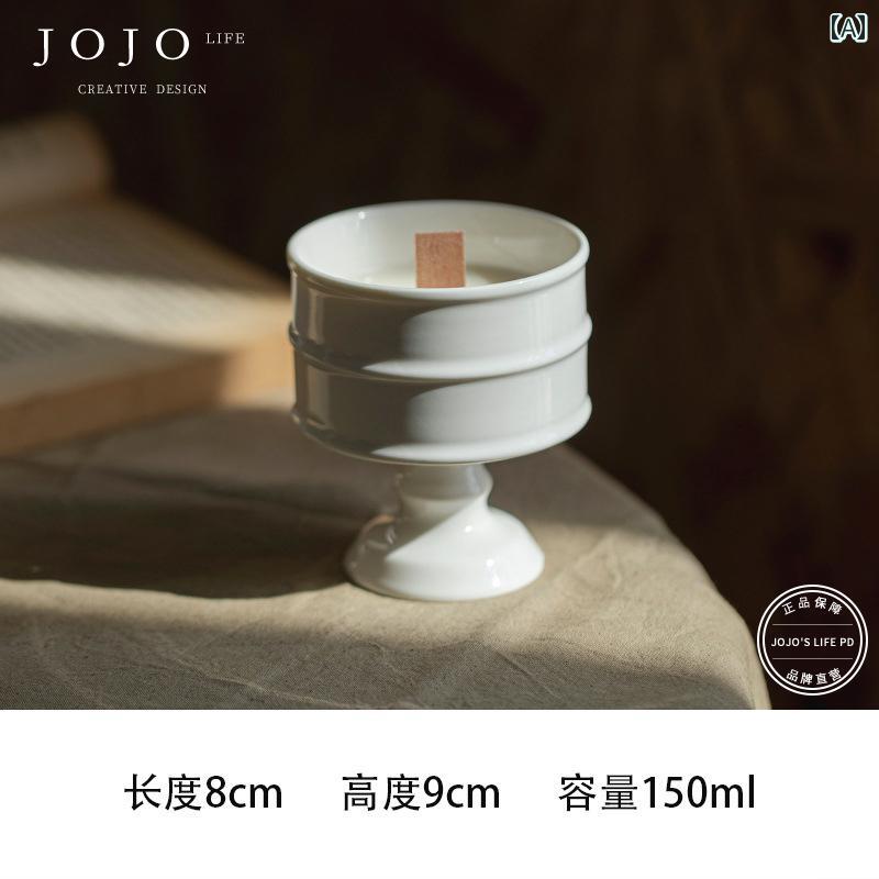 セラミック トール キャンドル ホルダー 空 カップ アロマセラピー 装飾 品 |.シンプルスタイル.オシャレ２０２５年